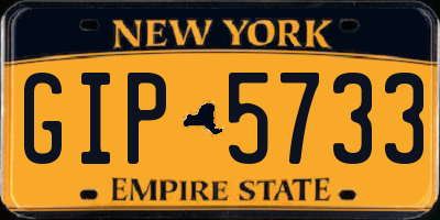 NY license plate GIP5733