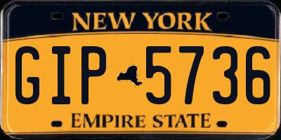 NY license plate GIP5736