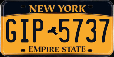 NY license plate GIP5737