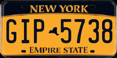 NY license plate GIP5738