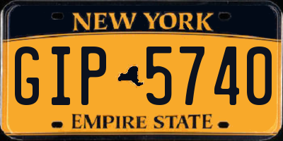 NY license plate GIP5740