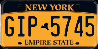 NY license plate GIP5745