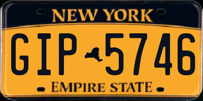 NY license plate GIP5746