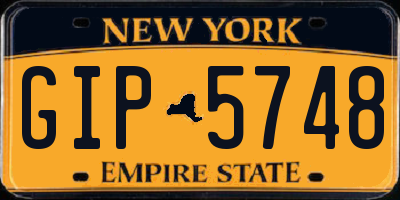 NY license plate GIP5748