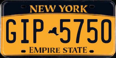 NY license plate GIP5750