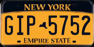 NY license plate GIP5752