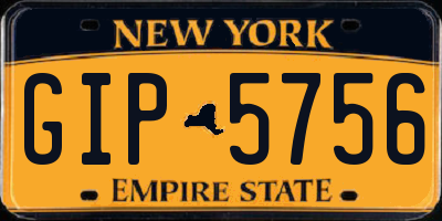 NY license plate GIP5756