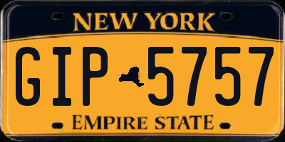 NY license plate GIP5757
