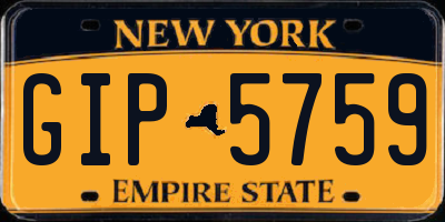 NY license plate GIP5759