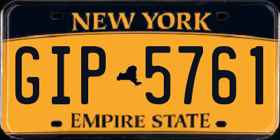 NY license plate GIP5761