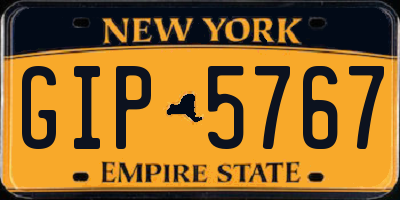 NY license plate GIP5767