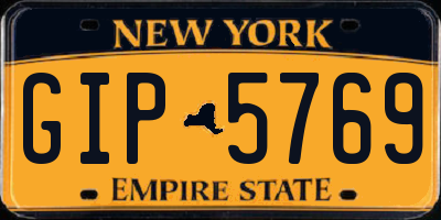 NY license plate GIP5769