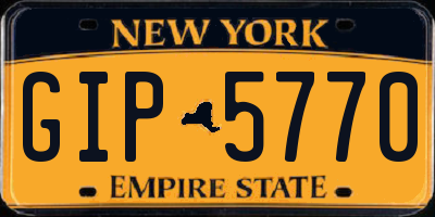 NY license plate GIP5770
