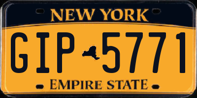 NY license plate GIP5771