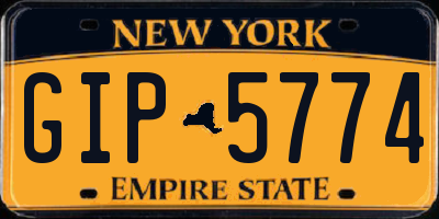 NY license plate GIP5774