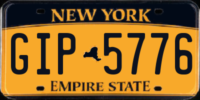 NY license plate GIP5776