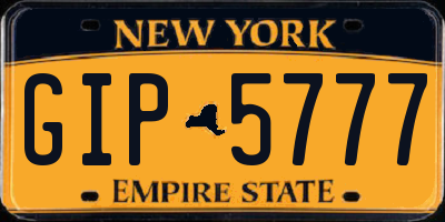 NY license plate GIP5777