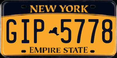 NY license plate GIP5778