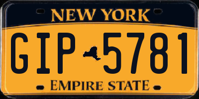 NY license plate GIP5781