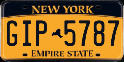 NY license plate GIP5787