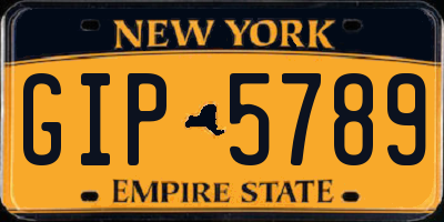 NY license plate GIP5789