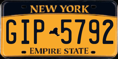 NY license plate GIP5792