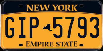 NY license plate GIP5793