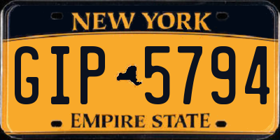 NY license plate GIP5794