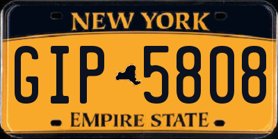 NY license plate GIP5808