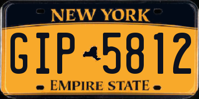 NY license plate GIP5812