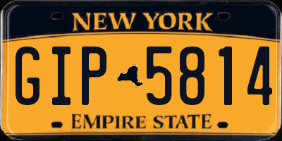 NY license plate GIP5814