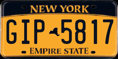 NY license plate GIP5817