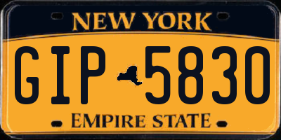NY license plate GIP5830