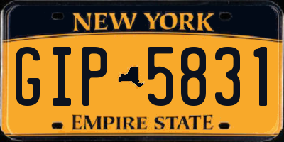 NY license plate GIP5831