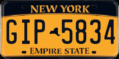 NY license plate GIP5834