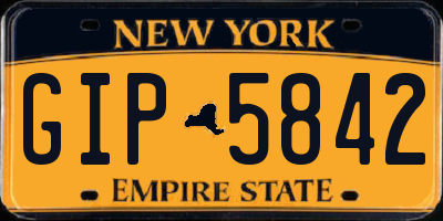 NY license plate GIP5842