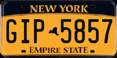 NY license plate GIP5857