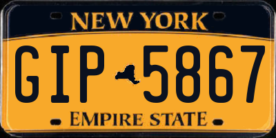 NY license plate GIP5867