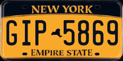 NY license plate GIP5869