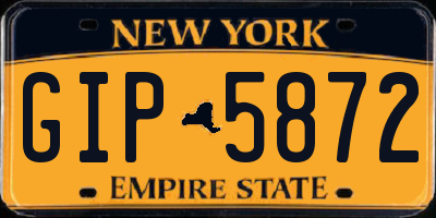NY license plate GIP5872