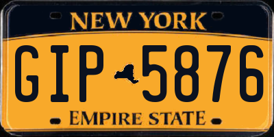 NY license plate GIP5876
