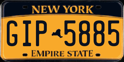 NY license plate GIP5885