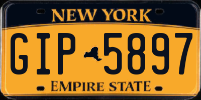 NY license plate GIP5897