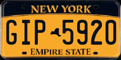 NY license plate GIP5920