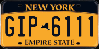 NY license plate GIP6111