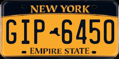 NY license plate GIP6450