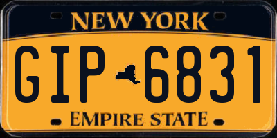NY license plate GIP6831