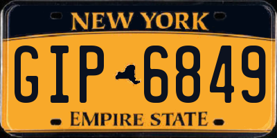 NY license plate GIP6849