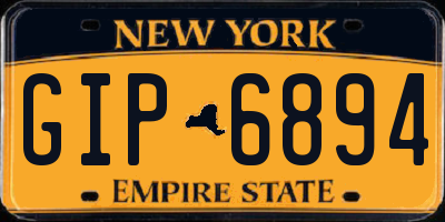 NY license plate GIP6894