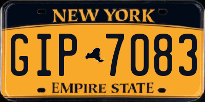 NY license plate GIP7083